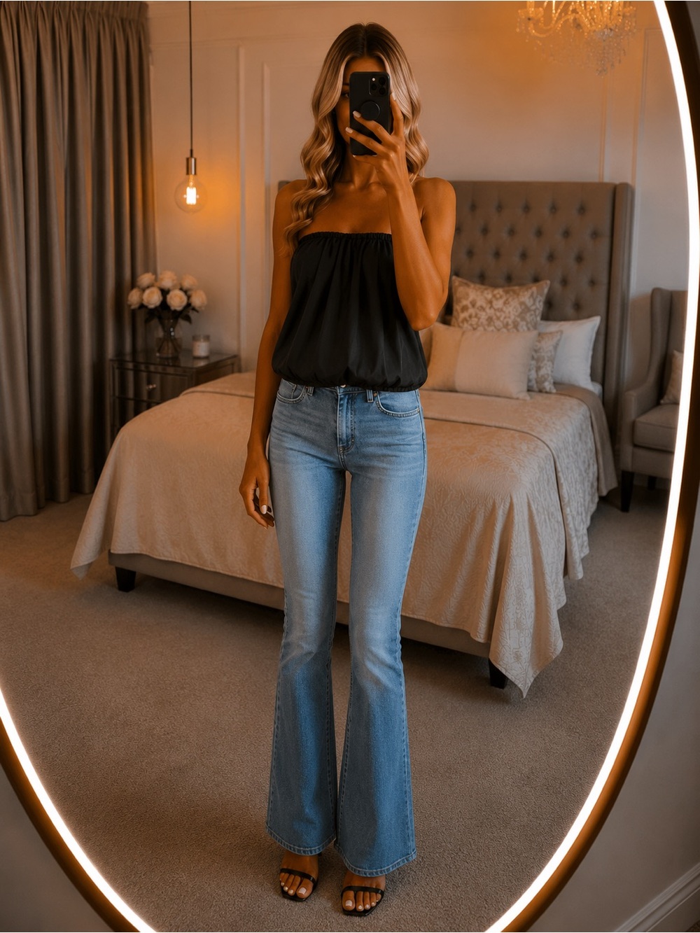 Strapless top